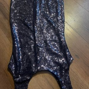 Size M ~ Dress Sequins Navy Blue Mini Dress * Brand New!!